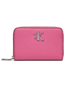 Mały Portfel Damski Calvin Klein Minimal Monogram Med Za K60K611500 Pink Amour TO5