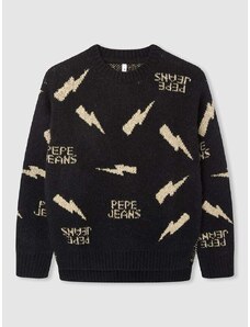 Pepe Jeans Sweter "Xena" w kolorze beżowo-czarnym