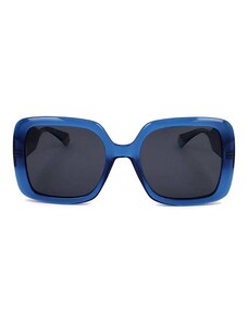 Polaroid Damskie okulary przeciwsłoneczne w kolorze niebiesko-czarnym