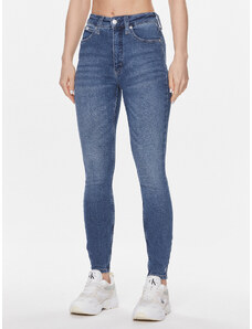 Calvin Klein Jeans Jeansy J20J222144 Niebieski Super Skinny Fit