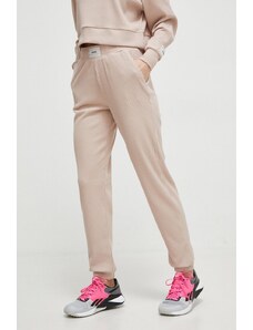 Guess spodnie dresowe AISLIN kolor beżowy gładkie V4RB01 KC2T0