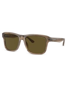 Okulary przeciwsłoneczne Emporio Armani 0EA4208 Shiny Green/Top Brown 605573
