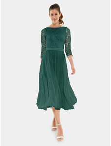 Swing Sukienka koktajlowa 77761710 Zielony Regular Fit
