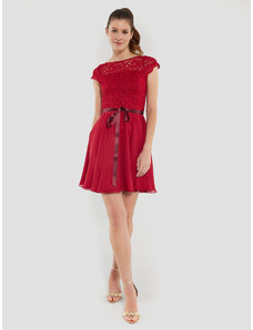 Swing Sukienka koktajlowa 77760510 Czerwony Regular Fit