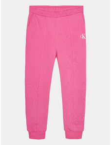 Calvin Klein Jeans Spodnie dresowe Logo IG0IG02285 Różowy Regular Fit