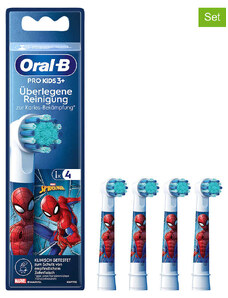 Oral-B Wymienne końcówki (4 szt.) "Pro Kids 3+ Spiderman"