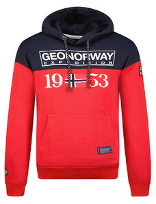 Geographical Norway Bluza "Greg" w kolorze czerwono-granatowym