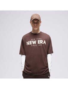New Era T-Shirt Ne Wordmark Os Męskie Odzież Koszulki 60424468 Brązowy