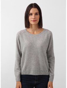Zwillingsherz Kaszmirowy sweter w kolorze szarym