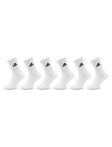 adidas Skarpety wysokie unisex Cushioned Sportswear Crew Socks 6 Pairs HT3453 Biały