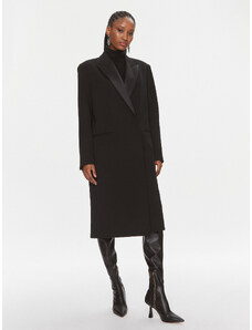 Calvin Klein Płaszcz wełniany K20K205970 Czarny Regular Fit