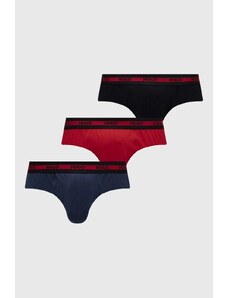 HUGO slipy 3-pack męskie kolor czerwony 50503100