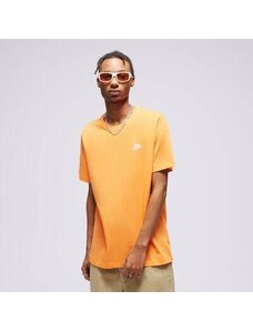 Nike T Shirt Sportswear Club Męskie Odzież Koszulki AR4997-885 Pomarańczowy
