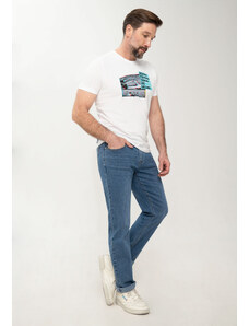 Volcano Jasnoniebieskie spodnie jeansowe męske, Regular Fit, D-JERRY 39