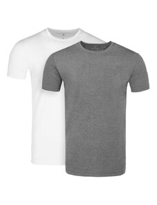 Volcano Bawełniany t-shirt męski w dwupaku T-CLONE