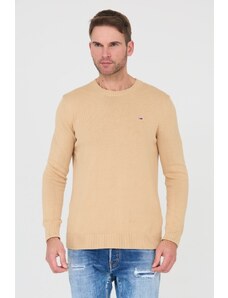 TOMMY JEANS Beżowy sweter, Wybierz rozmiar XL