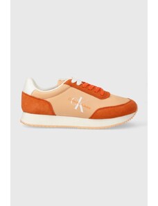 Calvin Klein Jeans sneakersy RETRO RUNNER LOW LACE NY ML kolor pomarańczowy YW0YW01326