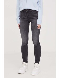 Tommy Jeans jeansy Nora damskie kolor szary DW0DW17150