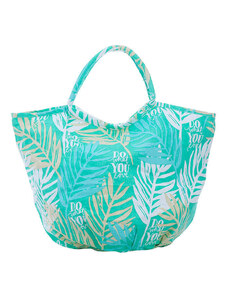 Overbeck and Friends Shopper bag "Paloma" w kolorze turkusowym - 63 x 45 x 29 cm