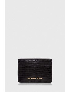 MICHAEL Michael Kors etui na karty skórzane kolor czarny