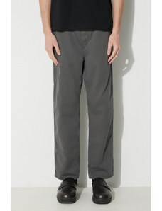 Carhartt WIP spodnie bawełniane Flint Pant kolor szary proste I029919.1CKGD