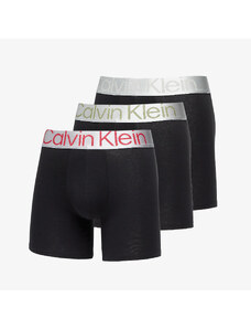 Bokserki Calvin Klein Reconsidered Steel Cotton Boxer Brief 3-Pack Black/ Grey Heather
