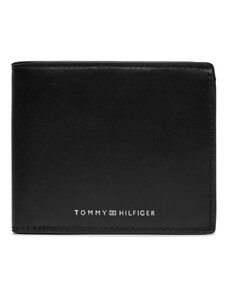 Duży Portfel Męski Tommy Hilfiger Th Spw Leather Cc And Coin AM0AM11871 Black BDS