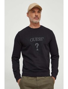 Guess bluza męska kolor czarny z aplikacją M4RQ15 KBK32