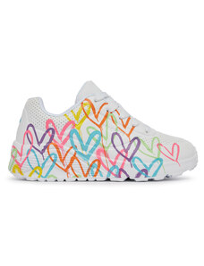 Skechers Sneakersy Uno Lite Spread The Love 314064L/WML Biały
