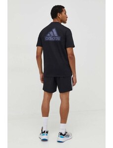 adidas t-shirt bawełniany męski kolor czarny z aplikacją IN6229