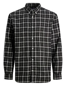 Jack & Jones Koszula "Cozy" - Slim fit - w kolorze czarno-białym
