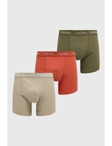 Calvin Klein Underwear bokserki 3-pack męskie kolor zielony