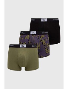 Calvin Klein Underwear bokserki 3-pack męskie kolor zielony