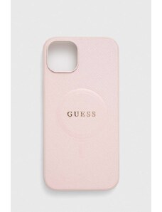 Guess etui na telefon iPhone 15 Plus / 14 Plus 6.7'' kolor różowy