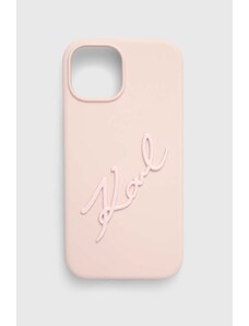 Karl Lagerfeld etui na telefon iPhone 15 / 14 / 13 6.1'' kolor różowy