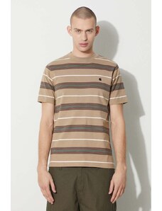 Carhartt WIP t-shirt bawełniany S/S Haynes T-Shirt męski kolor beżowy wzorzysty I032848.1XJXX