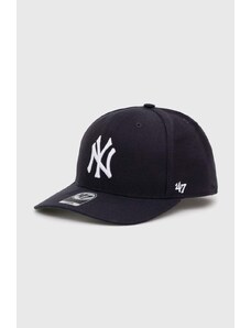 47 brand czapka z daszkiem MLB New York Yankees kolor granatowy B-CLZOE17WBP-NY