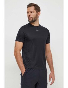 Reebok t-shirt do biegania kolor czarny wzorzysty 100070571