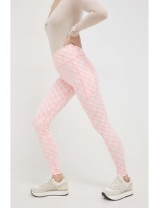 Guess legginsy damskie kolor różowy wzorzyste V4RB16 MC03W
