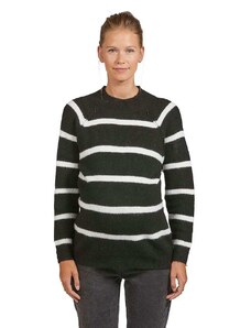 vertbaudet Sweter w kolorze antracytowo-białym