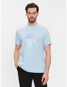 KARL LAGERFELD T-Shirt 755400 541221 Błękitny Regular Fit
