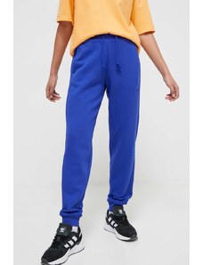 adidas spodnie dresowe kolor niebieski gładkie IW1286