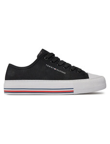 Trampki Tommy Hilfiger Low Cut Lace-Up Sneaker T3A9-33185-1687 S Black 999