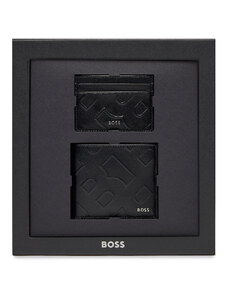 Boss Zestaw portfel i etui na karty Gbbm 8Cc Card Case 50513668 Czarny