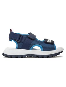 Sandały Tommy Hilfiger Flag Velcro Sandal T3B2-33434-1591 S Blue 800