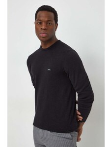 Calvin Klein sweter z domieszką jedwabiu kolor czarny lekki