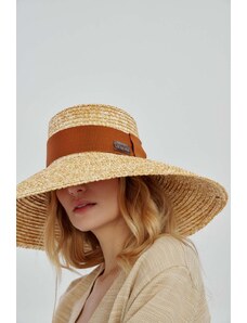 LE SH KA headwear kapelusz Straw Veil kolor beżowy