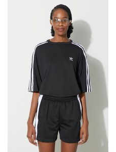 adidas Originals t-shirt 3-Stripes Tee damski kolor czarny IU2406