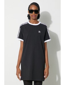 adidas Originals sukienka 3-Stripes Raglan kolor czarny mini oversize IU2534