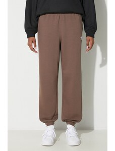 adidas Originals spodnie dresowe Essentials Fleece Joggers kolor brązowy gładkie IR5974